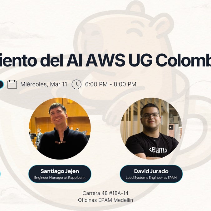 [In-Person Event, Medellín] Launch of AI AWS UG Colombia